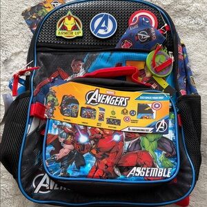 Marvel Avengers Action Figure Playset - Black, Red, Blue